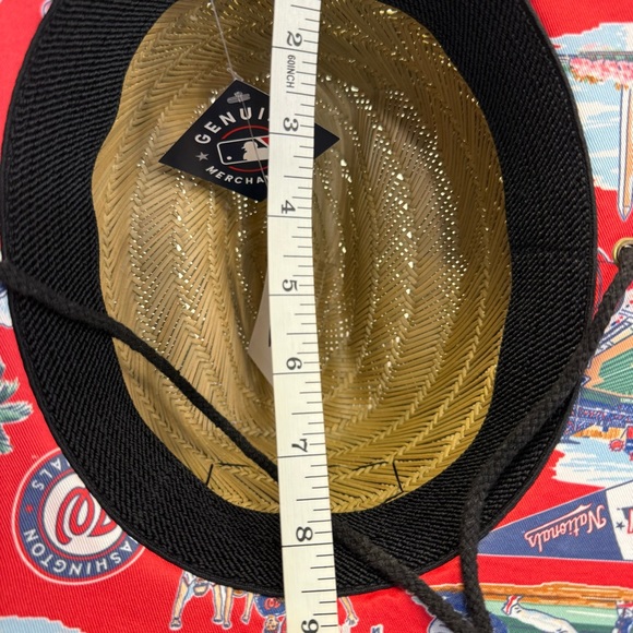 Reyn Spooner x MLB Washington Nationals Tan Straw Sun Hawaiian Hat One Size - Picture 12 of 13